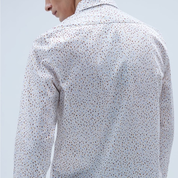 BNWT ZARA MAN | MULTI COLOR BUTTON DOWN DRESS SHIRT TOP LONG SLEEVE M - Picture 12 of 15